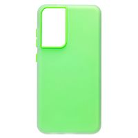 Чехол для Samsung SM-G990B (Galaxy S21 FE) силиконовый матовый №10 <зеленый> ― Оптовый PromiseMobile