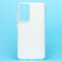 Чехол для Samsung SM-G990B (Galaxy S21 FE) силиконовый матовый №10 <белый> ― Оптовый PromiseMobile