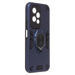 Чехол для Huawei Honor 200 Lite (LLY-NX1) силиконовый противоударный с кольцом <синий>