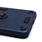 Чехол для Infinix Hot 40i (X6528B) силиконовый противоударный с кольцом <синий>