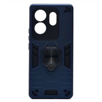 Чехол для Infinix Zero 30 (X6731B) силиконовый противоударный с кольцом <синий> ― Оптовый PromiseMobile