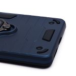 Чехол для Infinix Zero 30 (X6731B) силиконовый противоударный с кольцом <синий>