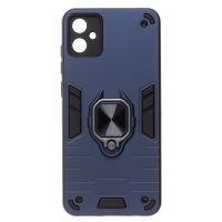 Чехол для Samsung SM-A055F (Galaxy A05) силиконовый противоударный с кольцом <синий> ― Оптовый PromiseMobile