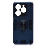 Чехол для Infinix Smart 8 (X6525), 8 Pro (X6525B), Tecno Spark 20 (KJ5), 20C (BG7n) силиконовый противоударный с кольцом <синий>