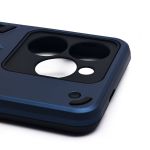 Чехол для Infinix Smart 8 (X6525), 8 Pro (X6525B), Tecno Spark 20 (KJ5), 20C (BG7n) силиконовый противоударный с кольцом <синий>