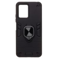 Чехол для Xiaomi Poco X5 5G (22111317PG), Redmi Note 12 5G (22111317I) силиконовый противоударный с кольцом <черный> ― Оптовый PromiseMobile