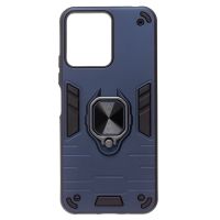 Чехол для Xiaomi Redmi 12 (23053RN02Y) силиконовый противоударный с кольцом <синий> ― Оптовый PromiseMobile