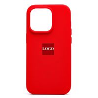 Чехол для Apple iPhone 14 Pro силиконовый Soft Touch MagSafe (анимация работает) <красный> (премиум) ― Оптовый PromiseMobile