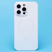 Чехол для Apple iPhone 15 Pro Max силиконовый Matte MagSafe <белый> ― Оптовый PromiseMobile