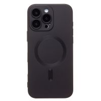 Чехол для Apple iPhone 16 Pro Max силиконовый Matte MagSafe <черный> ― Оптовый PromiseMobile