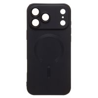 Чехол для Apple iPhone 17 Pro Max силиконовый Matte MagSafe <черный> ― Оптовый PromiseMobile