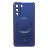 Чехол для Samsung SM-G990B (Galaxy S21 FE) силиконовый Matte MagSafe <темно-синий> ― Оптовый PromiseMobile