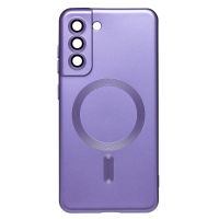 Чехол для Samsung SM-G990B (Galaxy S21 FE) силиконовый Matte MagSafe <пурпурный> ― Оптовый PromiseMobile