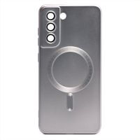 Чехол для Samsung SM-G990B (Galaxy S21 FE) силиконовый Matte MagSafe <серебристый> ― Оптовый PromiseMobile