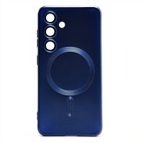 Чехол для Samsung SM-S921B (Galaxy S24) силиконовый Matte MagSafe <темно-синий> ― Оптовый PromiseMobile