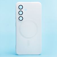 Чехол для Samsung SM-S921B (Galaxy S24) силиконовый Matte MagSafe <белый> ― Оптовый PromiseMobile