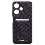 Чехол для Infinix Hot 30i (X669D) силиконовый с картхолдером №8 <черный>