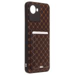 Чехол для Realme C30 (RMX3581), Narzo 50i Prime (RMX3506) силиконовый с картхолдером №8 <коричневый>