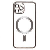 Чехол для Apple iPhone 12 Pro силиконовый MagSafe №7 <серебристый> ― Оптовый PromiseMobile