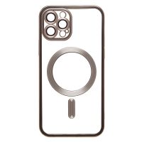 Чехол для Apple iPhone 12 Pro силиконовый MagSafe №7 <титановый> ― Оптовый PromiseMobile
