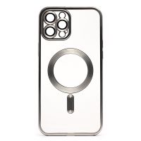 Чехол для Apple iPhone 12 Pro Max силиконовый MagSafe №7 <серебристый> ― Оптовый PromiseMobile