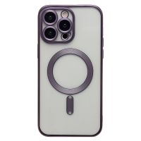 Чехол для Apple iPhone 14 Pro Max силиконовый MagSafe №7 <темно-фиолетовый> ― Оптовый PromiseMobile