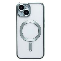 Чехол для Apple iPhone 15 силиконовый MagSafe №7 <зеленый> ― Оптовый PromiseMobile