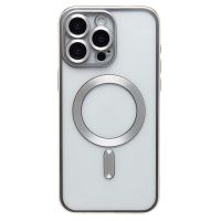 Чехол для Apple iPhone 15 Pro Max силиконовый MagSafe №7 <серебристый> ― Оптовый PromiseMobile