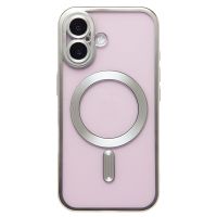 Чехол для Apple iPhone 16 силиконовый MagSafe №7 <серебристый> ― Оптовый PromiseMobile