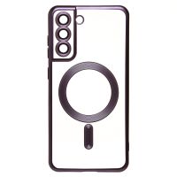Чехол для Samsung SM-G990B (Galaxy S21 FE) силиконовый MagSafe №7 <темно-фиолетовый> ― Оптовый PromiseMobile