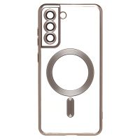 Чехол для Samsung SM-G990B (Galaxy S21 FE) силиконовый MagSafe №7 <титановый> ― Оптовый PromiseMobile