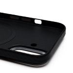 Чехол для Apple iPhone 16 силиконовый Carbon MagSafe <черный>