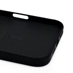 Чехол для Apple iPhone 16 Pro Max силиконовый Carbon MagSafe <черный>