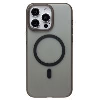Чехол для Apple iPhone 15 Pro Max пластиковый MagSafe №5 <черный> ― Оптовый PromiseMobile