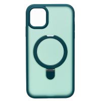Чехол для Apple iPhone 11 силиконовый MagSafe с подставкой <зеленый> ― Оптовый PromiseMobile