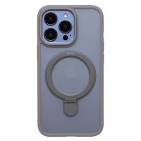 Чехол для Apple iPhone 13 Pro силиконовый MagSafe с подставкой <серый> ― Оптовый PromiseMobile