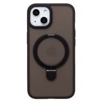 Чехол для Apple iPhone 14 силиконовый MagSafe с подставкой <черный> ― Оптовый PromiseMobile
