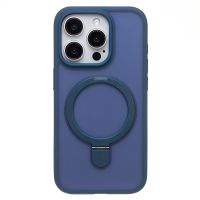 Чехол для Apple iPhone 15 Pro силиконовый MagSafe с подставкой <синий> ― Оптовый PromiseMobile