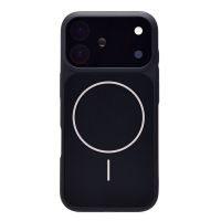 Чехол для Apple iPhone 17 силиконовый со стеклянной вставкой AG-Glass <черный> ― Оптовый PromiseMobile