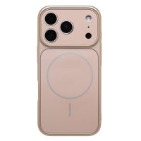 Чехол для Apple iPhone 17 Pro силиконовый со стеклянной вставкой AG-Glass <золотой> ― Оптовый PromiseMobile