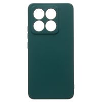 Чехол для Xiaomi 14T (2406APNFAG) силиконовый Soft Touch 4 <темно-зеленый> ― Оптовый PromiseMobile