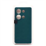 Чехол для Xiaomi Redmi Note 13 Pro (23117RA68G), Poco M6 Pro (2312FPCA6G) силиконовый Soft Touch 4 <темно-зеленый>