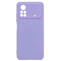 Чехол для Xiaomi Poco X4 Pro 5G (2201116PG) силиконовый Soft Touch 4 <светло-фиолетовый> ― Оптовый PromiseMobile