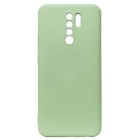 Чехол для Xiaomi Redmi 9 (M2204J19AG) силиконовый Soft Touch 4 <светло-зеленый> ― Оптовый PromiseMobile