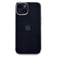 Чехол для Apple iPhone 15 силиконовый ультратонкий Pilot <серебристый> ― Оптовый PromiseMobile