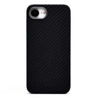 Чехол для Apple iPhone 16e пластиковый MagSafe POSH KEVLAR <черный> ― Оптовый PromiseMobile