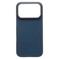 Чехол для Apple iPhone 17 Pro пластиковый MagSafe POSH KEVLAR <синий> ― Оптовый PromiseMobile