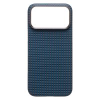 Чехол для Apple iPhone 17 Pro Max пластиковый MagSafe POSH KEVLAR <синий> ― Оптовый PromiseMobile