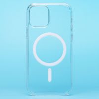 Чехол для Apple iPhone 12, iPhone 12 Pro пластиковый MagSafe Сlear Сase <прозрачный> (премиум) ― Оптовый PromiseMobile