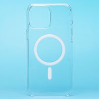 Чехол для Apple iPhone 13 Pro Max пластиковый MagSafe Сlear Сase <прозрачный> (премиум) ― Оптовый PromiseMobile